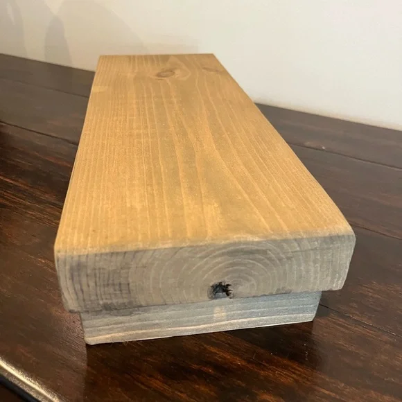 Handmade Wood Decor Riser – Dark Walnut | $25 measurement 
15W
51/2 D
2 5/8 H - Picture 3 of 5